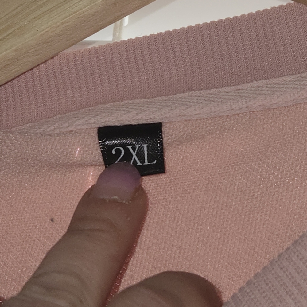 Pink Sweatshirt Motivational Funny Quote Very Cozy Size Large - Picture 3 of 4